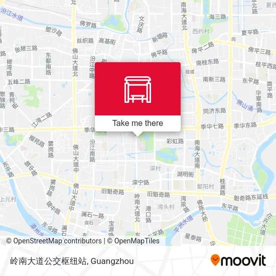 岭南大道公交枢纽站 map