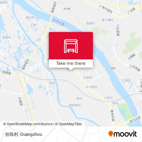 拾陈村 map