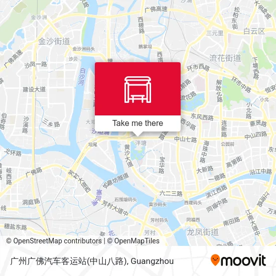 广州广佛汽车客运站(中山八路) map