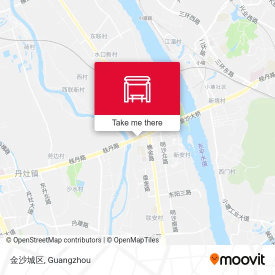 金沙城区 map