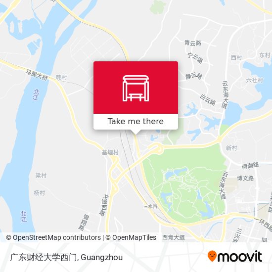 广东财经大学西门 map