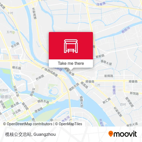 榄核公交总站 map