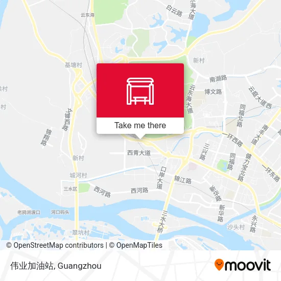 伟业加油站 map