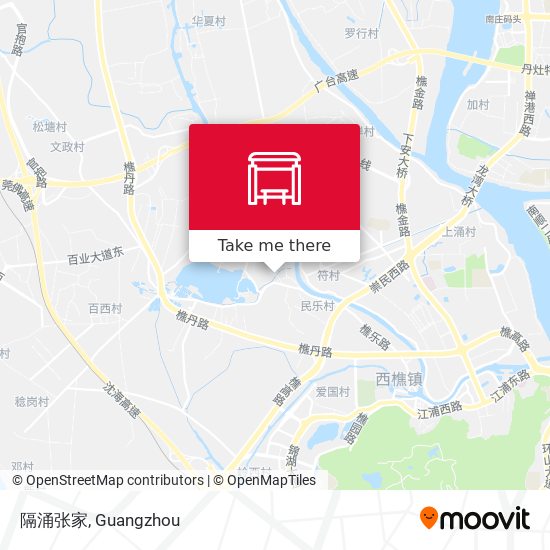 隔涌张家 map