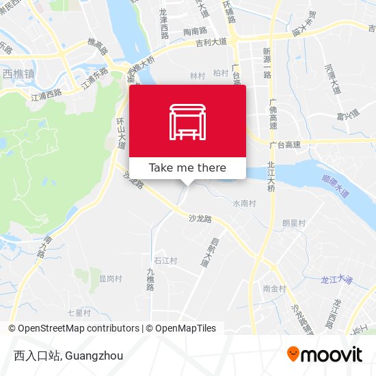 西入口站 map