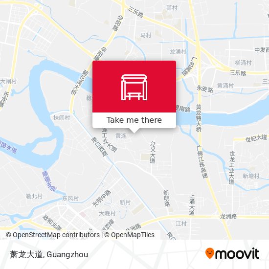 萧龙大道 map