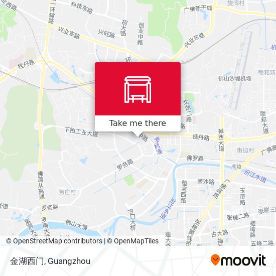 金湖西门 map