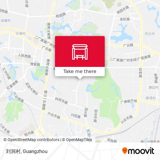 刘洞村 map