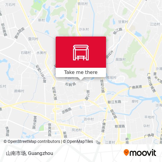 山南市场 map