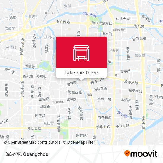 军桥东 map