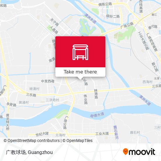广教球场 map