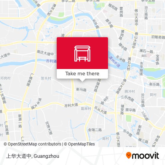 上华大道中 map