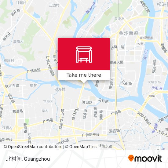 北村闸 map