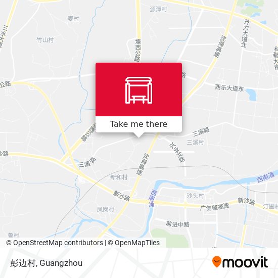 彭边村 map