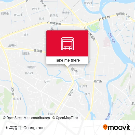五星路口 map