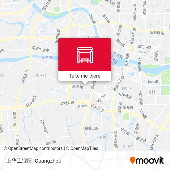 上华工业区 map