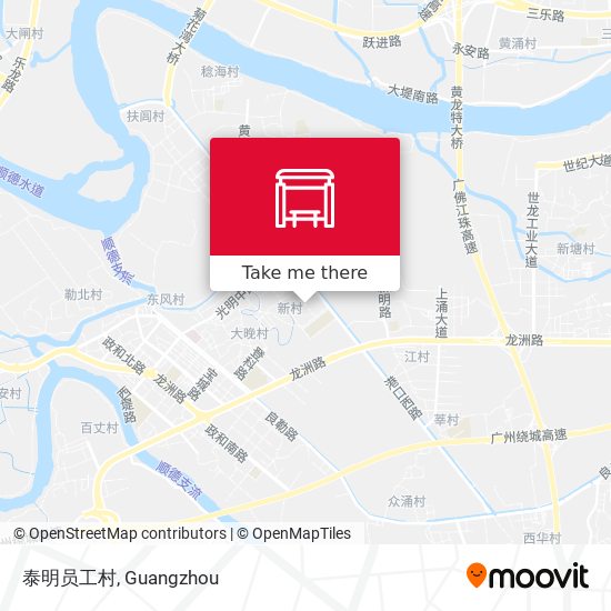 泰明员工村 map