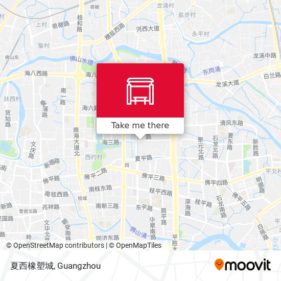 夏西橡塑城 map