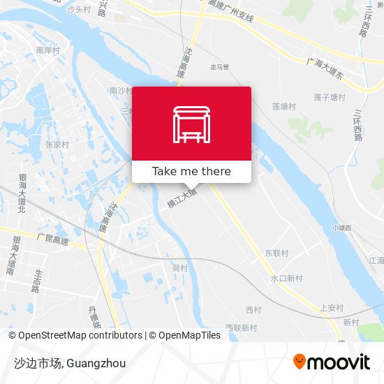 沙边市场 map