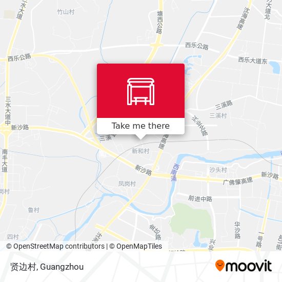贤边村 map