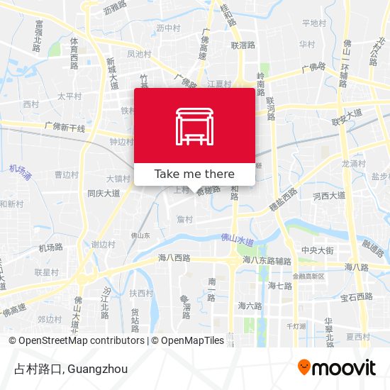 占村路口 map