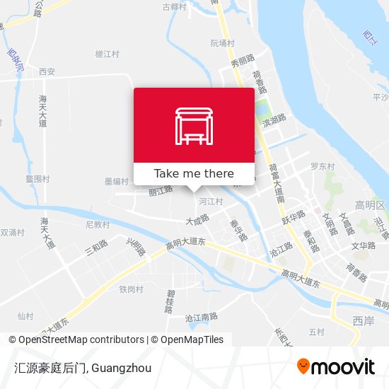 汇源豪庭后门 map