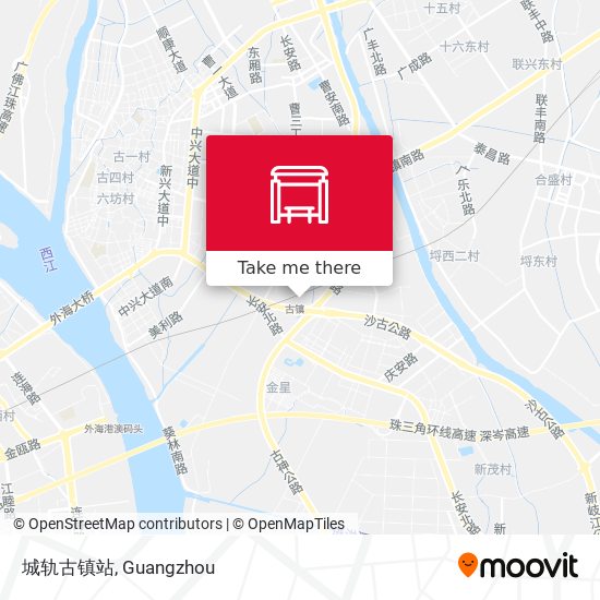 城轨古镇站 map