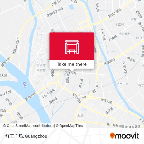 灯王广场 map