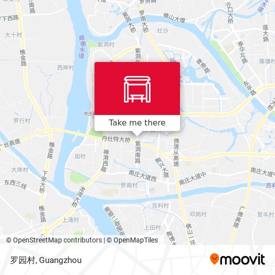 罗园村 map