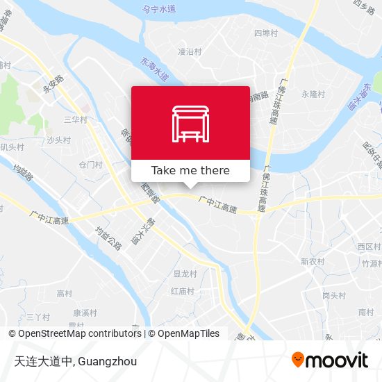天连大道中 map