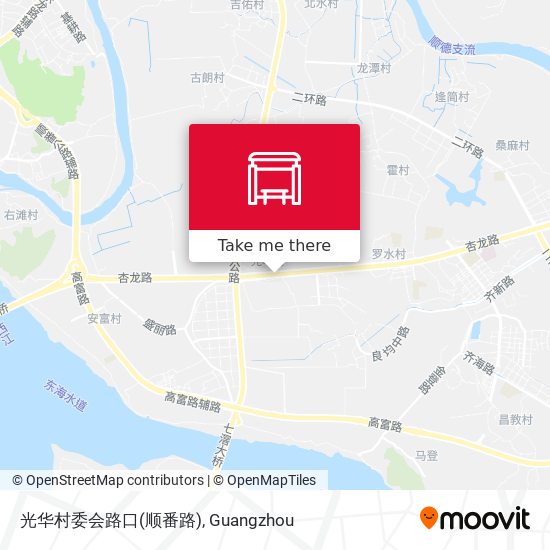 光华村委会路口(顺番路) map