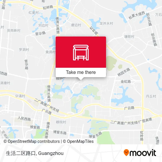 生活二区路口 map