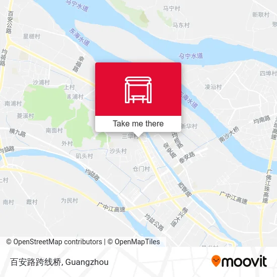 百安路跨线桥 map