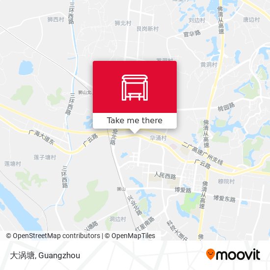 大涡塘 map