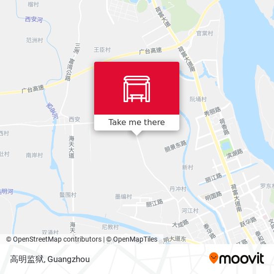 高明监狱 map