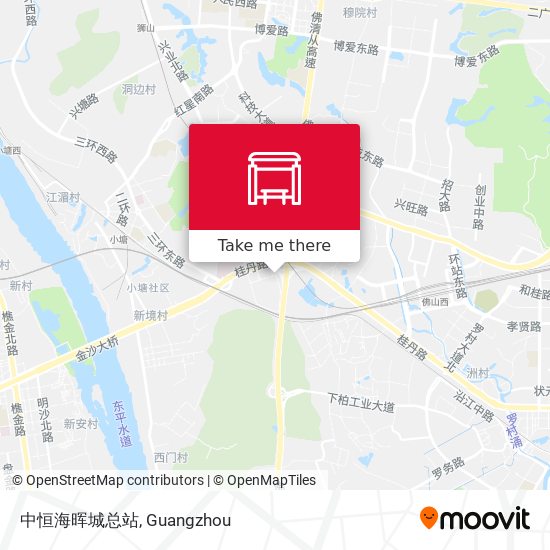 中恒海晖城总站 map