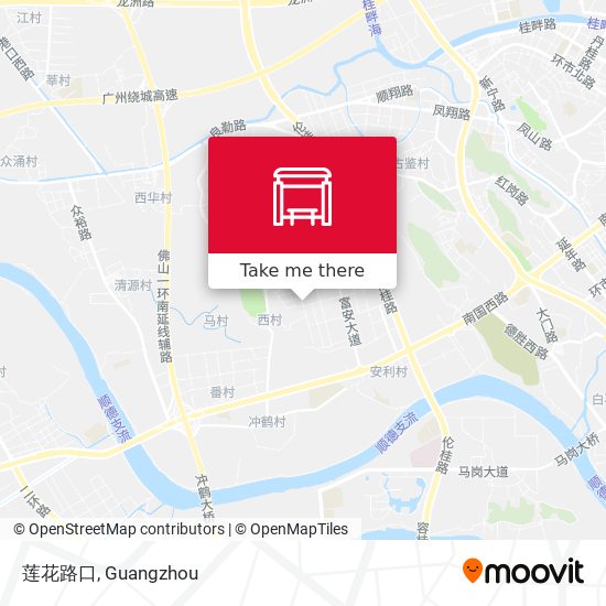 莲花路口 map