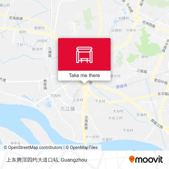 上东腾滘四约大道口站 map