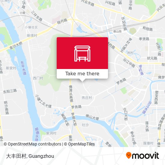 大丰田村 map