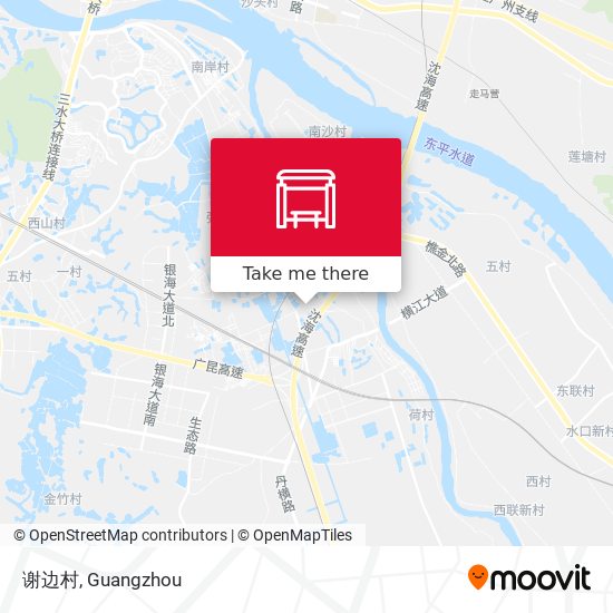 谢边村 map