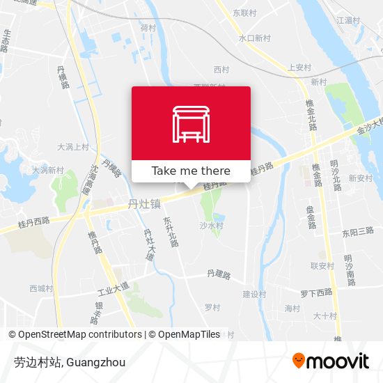 劳边村站 map
