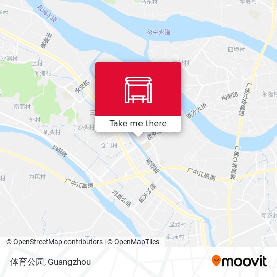 体育公园 map