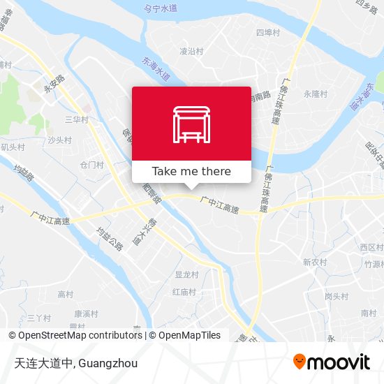 天连大道中 map