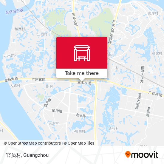 官员村 map