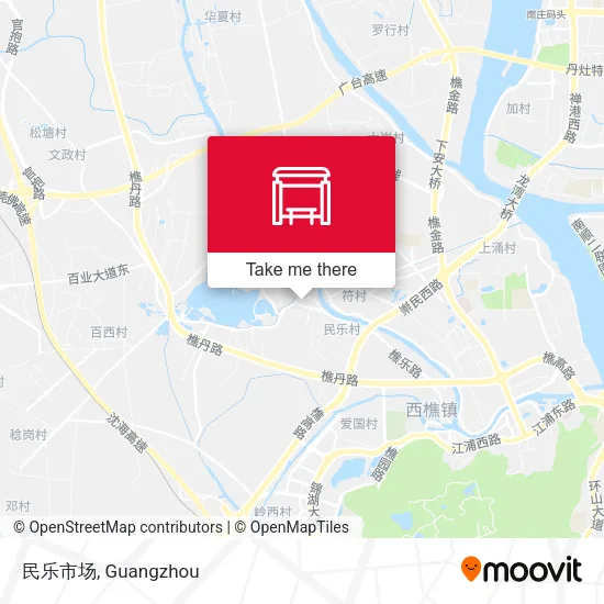 民乐市场 map
