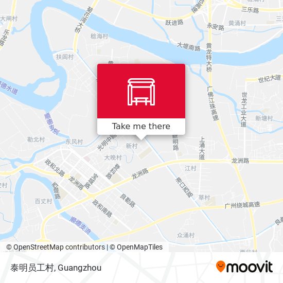 泰明员工村 map