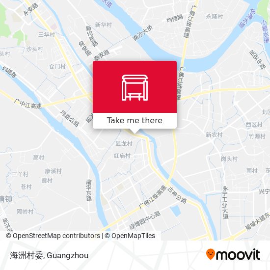海洲村委 map