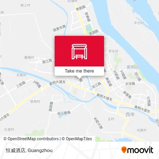 恒威酒店 map