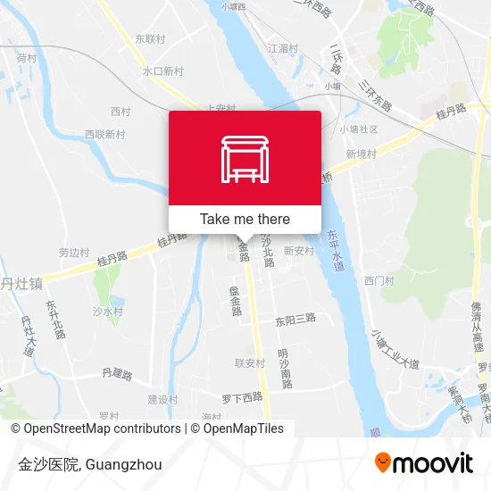 金沙医院 map