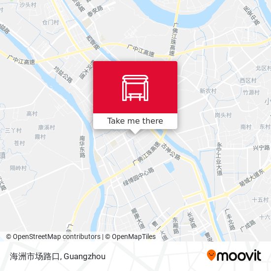 海洲市场路口 map